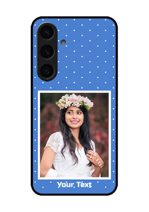 Samsung Galaxy S24 5G Custom Glass Phone Case - Polka Dots Design