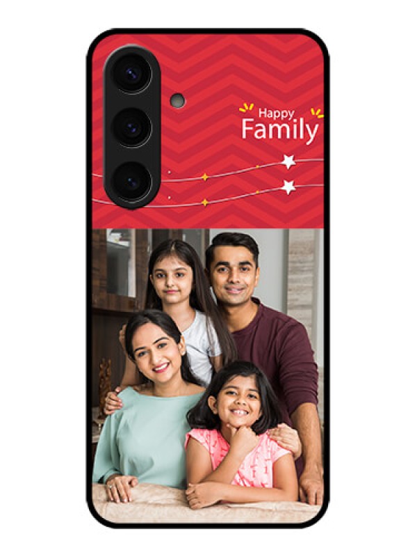 Custom Samsung Galaxy S24 5G Custom Glass Phone Case - Happy Family Design
