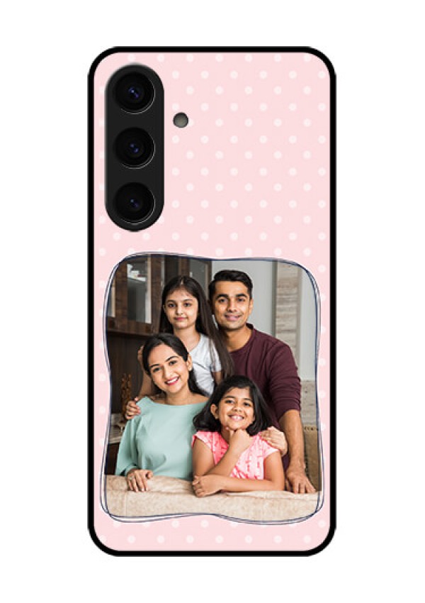 Samsung Galaxy S24 5G Custom Glass Phone Case - Family With Dots Design