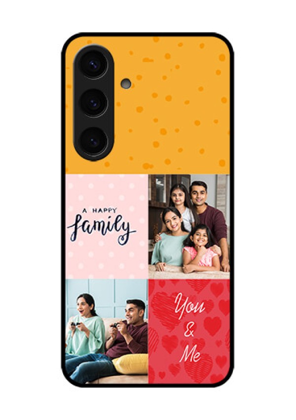 Samsung Galaxy S24 5G Custom Glass Phone Case - Images With Quotes Design