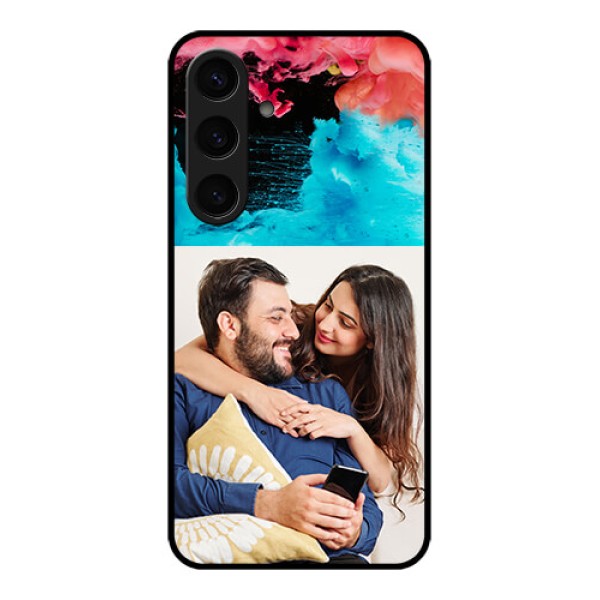 Samsung Galaxy S24 5G Custom Glass Phone Case - Quote With Acrylic Painting Design Samsung Galaxy S24 5G Custom Glass Phone Case - Quote With Acrylic Painting Design