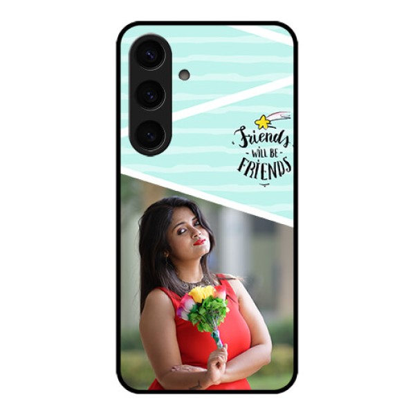 Samsung Galaxy S24 5G Custom Glass Phone Case - Friends Picture Icon Design Samsung Galaxy S24 5G Custom Glass Phone Case - Friends Picture Icon Design