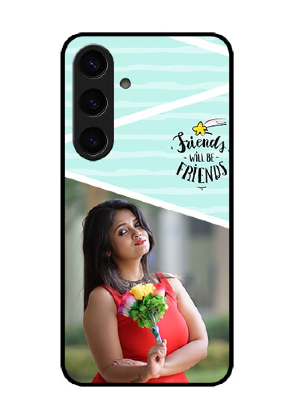 Samsung Galaxy S24 5G Custom Glass Phone Case - Friends Picture Icon Design