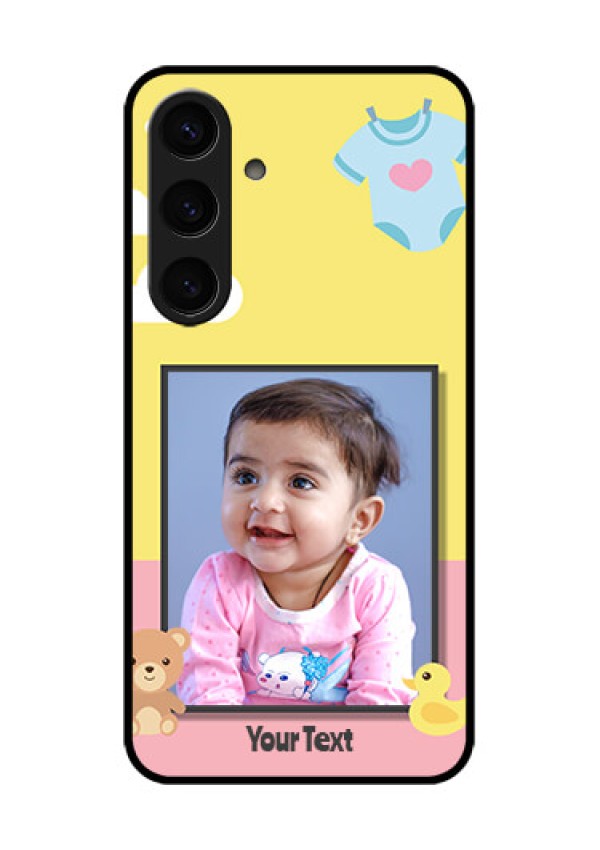 Samsung Galaxy S24 5G Custom Glass Phone Case - Kids 2 Color Design
