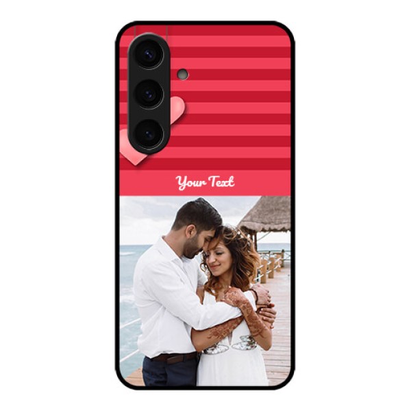 Samsung Galaxy S24 5G Custom Glass Phone Case - Valentines Day Design Samsung Galaxy S24 5G Custom Glass Phone Case - Valentines Day Design