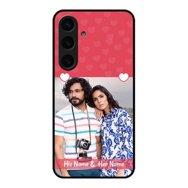 Samsung Galaxy S24 5G Custom Glass Phone Case - Simple Love Design Samsung Galaxy S24 5G Custom Glass Phone Case - Simple Love Design