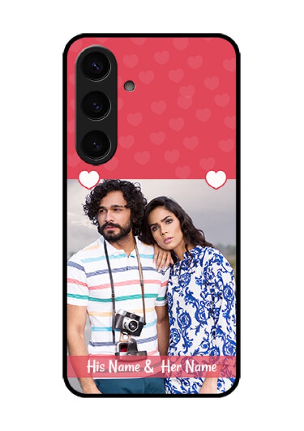 Samsung Galaxy S24 5G Custom Glass Phone Case - Simple Love Design