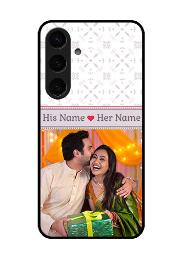 Samsung Galaxy S24 5G Custom Glass Phone Case - With Photo And Ethnic Design