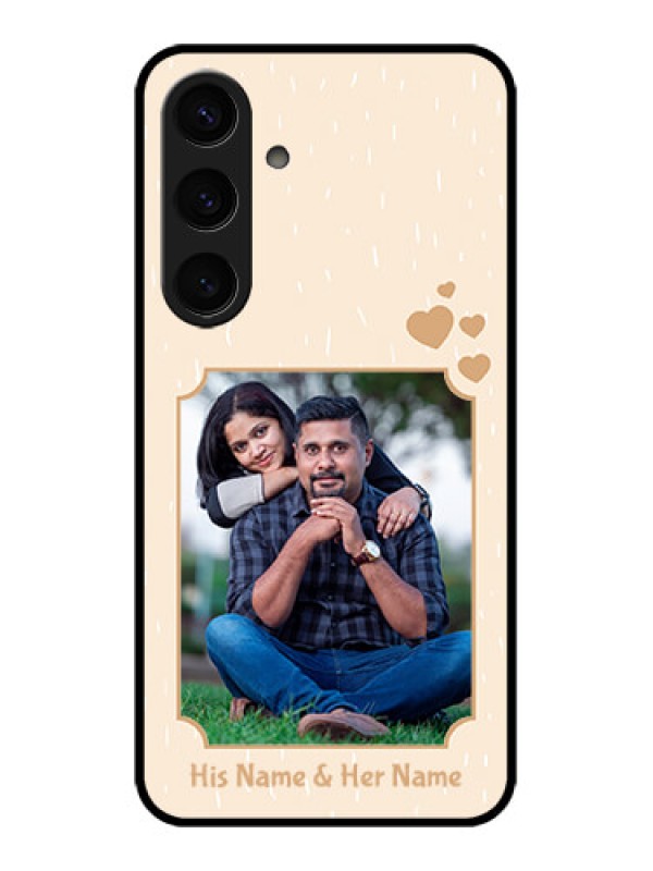 Custom Samsung Galaxy S24 5G Custom Glass Phone Case - With Confetti Love Design