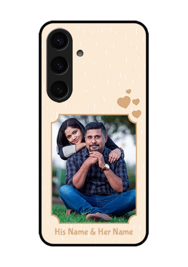 Samsung Galaxy S24 5G Custom Glass Phone Case - With Confetti Love Design