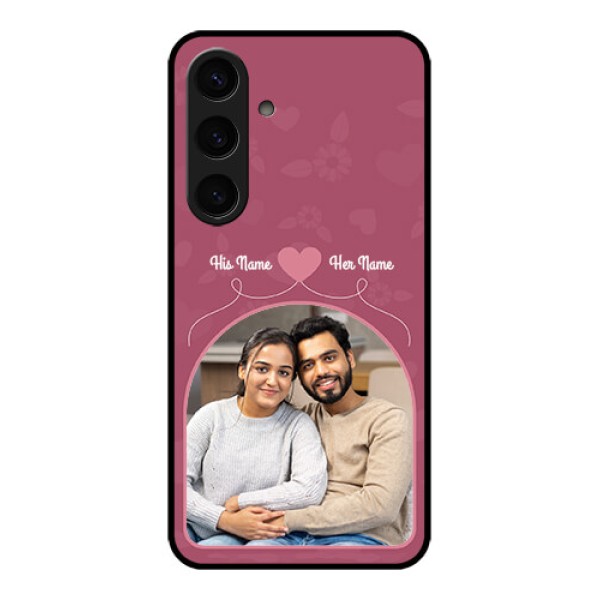 Samsung Galaxy S24 5G Custom Glass Phone Case - Love Floral Design