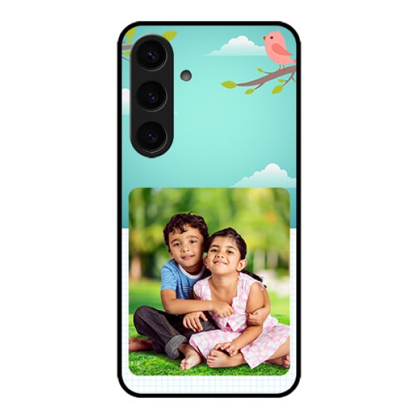 Samsung Galaxy S24 5G Custom Glass Phone Case - Doodle Love Design