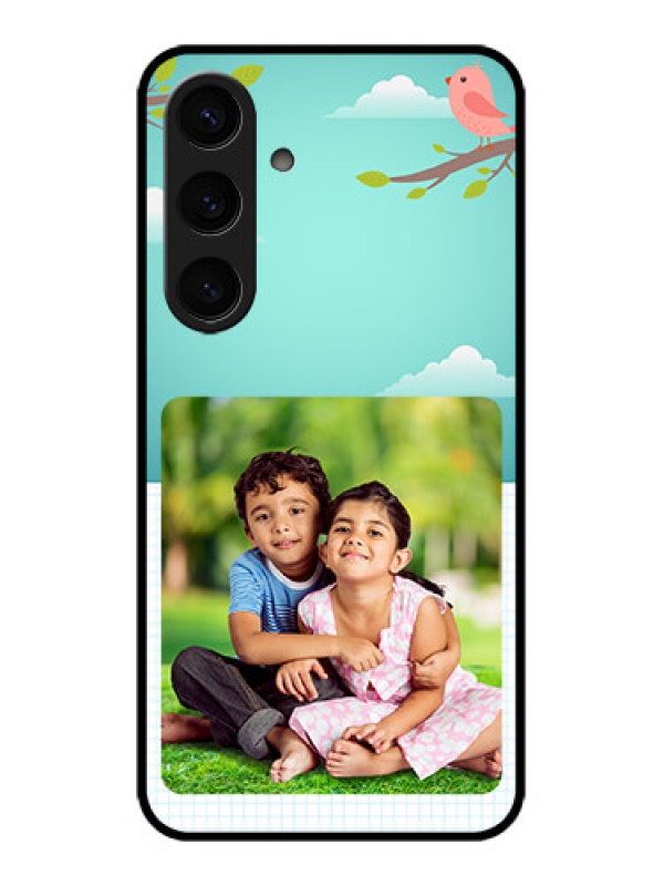 Custom Samsung Galaxy S24 5G Custom Glass Phone Case - Doodle Love Design