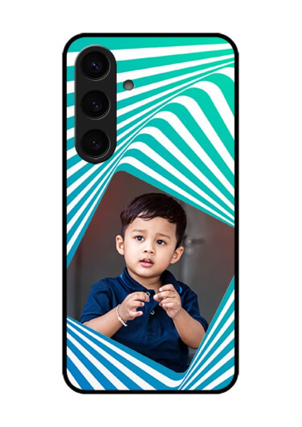 Samsung Galaxy S24 5G Custom Glass Phone Case - Abstract Spiral Design