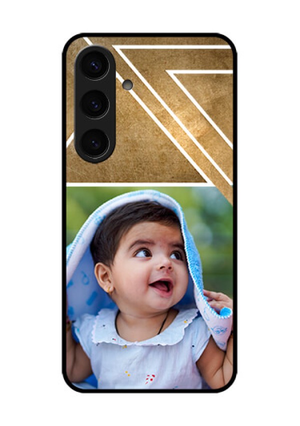 Samsung Galaxy S24 5G Custom Glass Phone Case - Gradient Abstract Texture Design