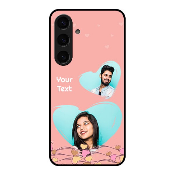 Samsung Galaxy S24 5G Custom Glass Phone Case - Love Doodle Design
