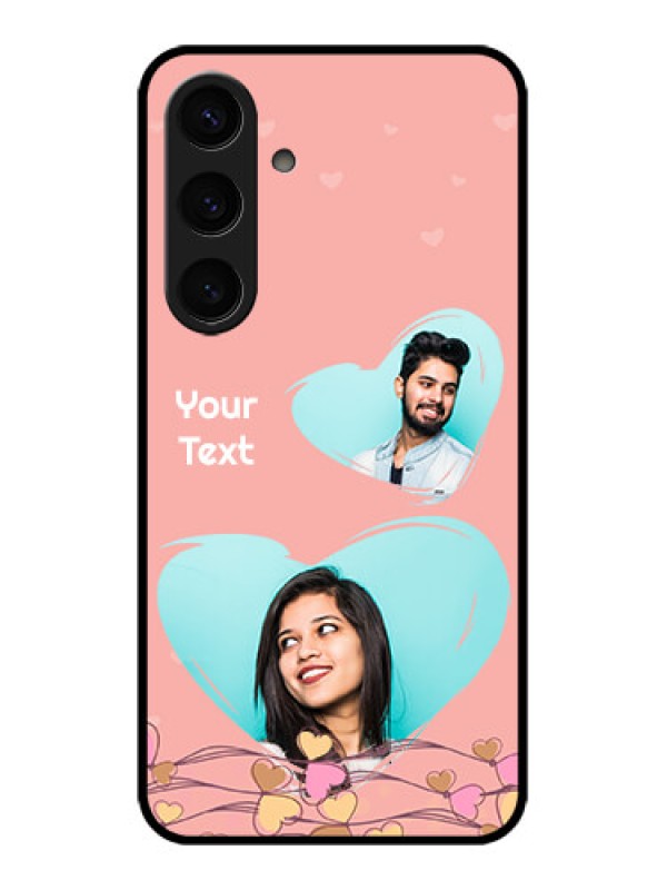 Custom Samsung Galaxy S24 5G Custom Glass Phone Case - Love Doodle Design