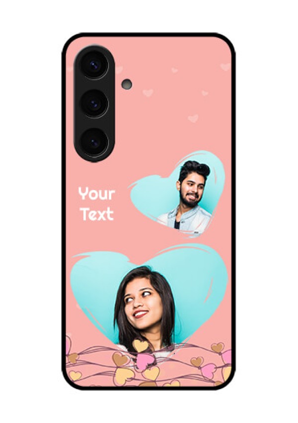 Samsung Galaxy S24 5G Custom Glass Phone Case - Love Doodle Design
