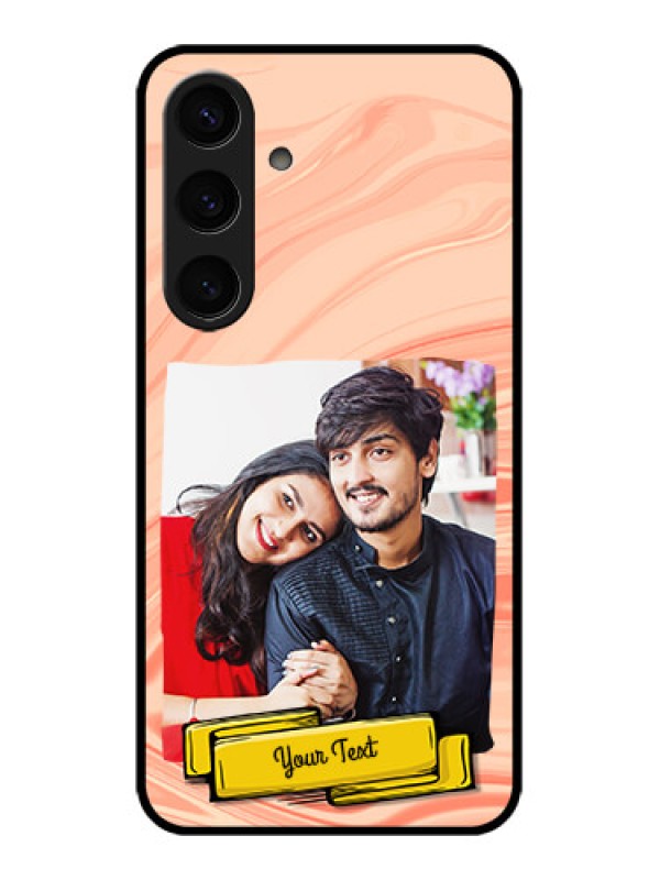 Custom Samsung Galaxy S24 5G Custom Glass Phone Case - Marble Texture Design