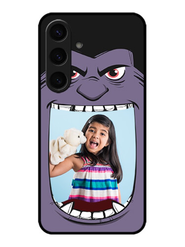 Custom Samsung Galaxy S24 5G Custom Glass Phone Case - Angry Monster Design