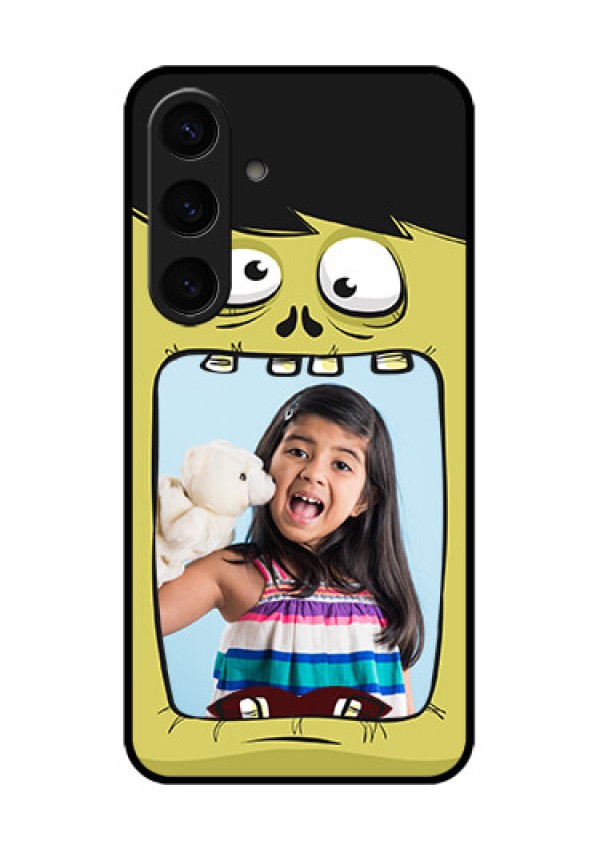 Samsung Galaxy S24 5G Custom Glass Phone Case - Cartoon Monster Back Case Design