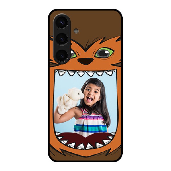 Samsung Galaxy S24 5G Custom Glass Phone Case - Owl Monster Back Case Design Samsung Galaxy S24 5G Custom Glass Phone Case - Owl Monster Back Case Design