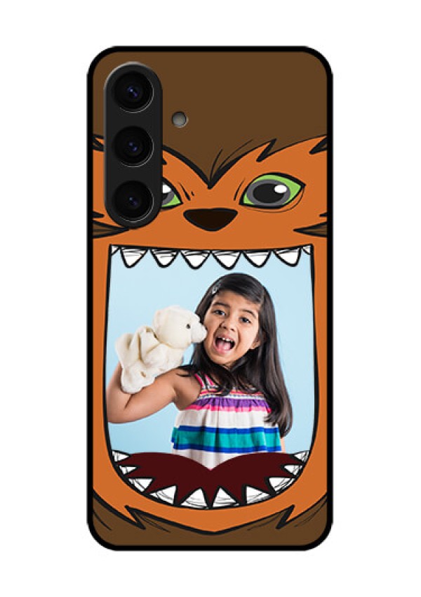 Samsung Galaxy S24 5G Custom Glass Phone Case - Owl Monster Back Case Design