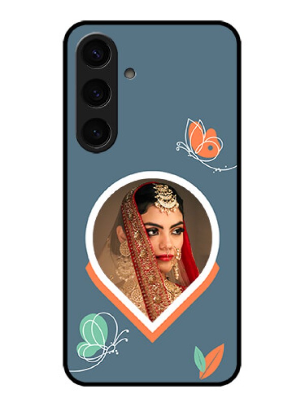 Custom Samsung Galaxy S24 5G Custom Glass Phone Case - Droplet Butterflies Design