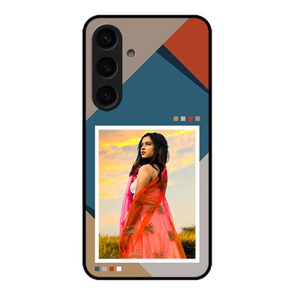 Samsung Galaxy S24 5G Custom Glass Phone Case - Retro Color Pallet Design Samsung Galaxy S24 5G Custom Glass Phone Case - Retro Color Pallet Design