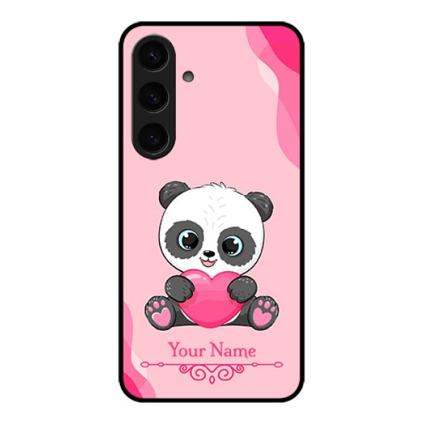 Samsung Galaxy S24 5G Custom Glass Phone Case - Cute Panda Design