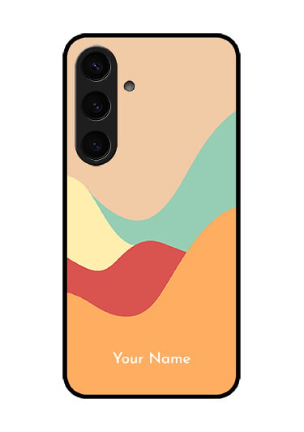 Samsung Galaxy S24 5G Custom Glass Phone Case - Ocean Waves Multi - Colour Design