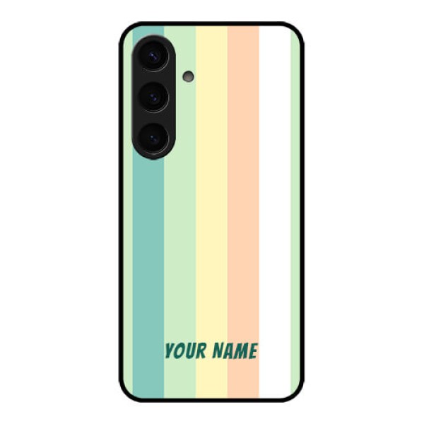 Samsung Galaxy S24 5G Custom Glass Phone Case - Multi - Colour Stripes Design Samsung Galaxy S24 5G Custom Glass Phone Case - Multi - Colour Stripes Design