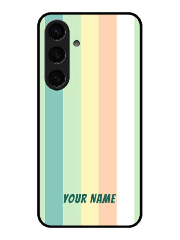 Custom Samsung Galaxy S24 5G Custom Glass Phone Case - Multi - Colour Stripes Design