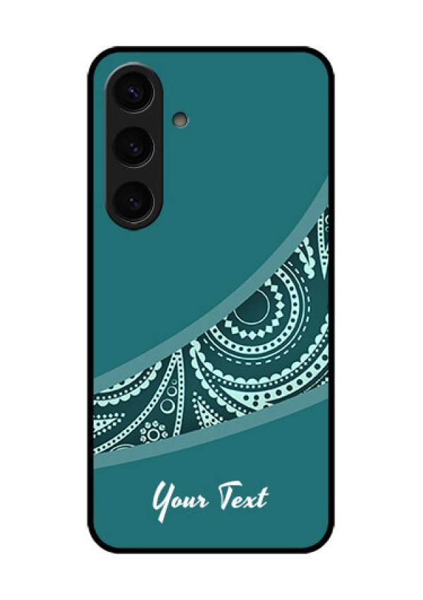Samsung Galaxy S24 5G Custom Glass Phone Case - Semi Visible Floral Design