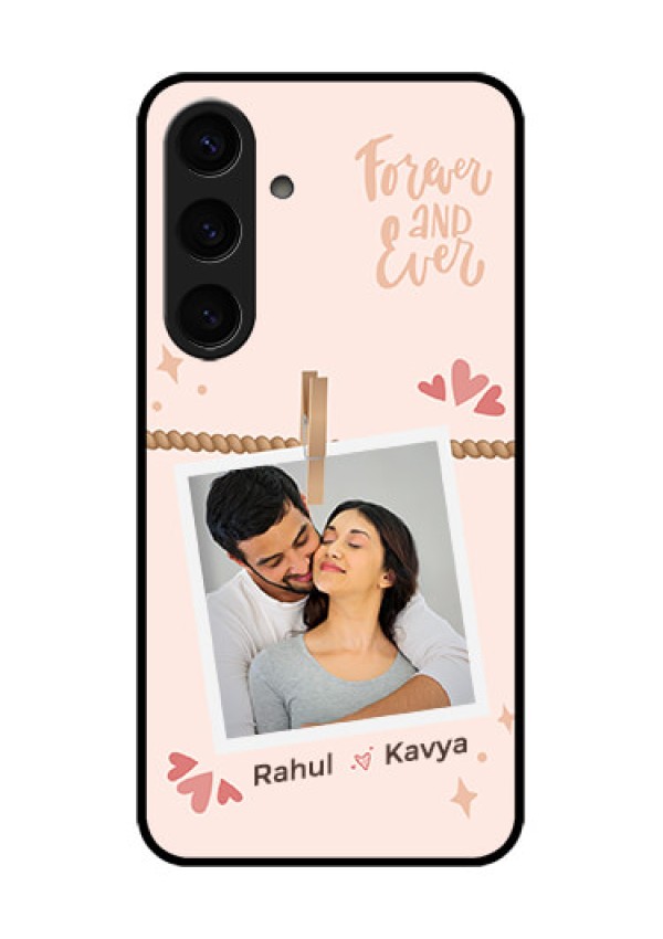 Samsung Galaxy S24 5G Custom Glass Phone Case - Forever And Ever Love Design