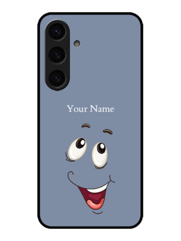 Custom Samsung Galaxy S24 5G Custom Glass Phone Case - Laughing Cartoon Face Design