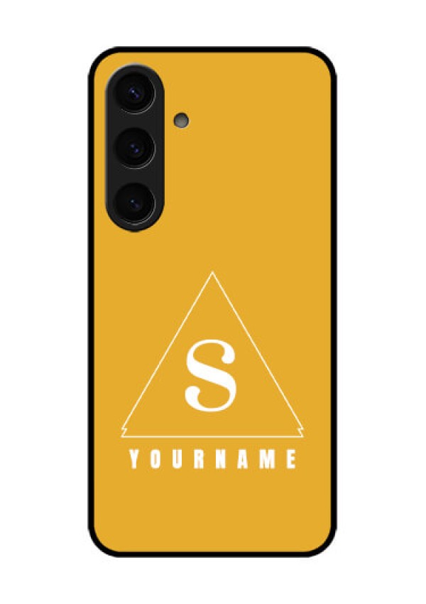 Samsung Galaxy S24 5G Custom Glass Phone Case - Simple Triangle Design