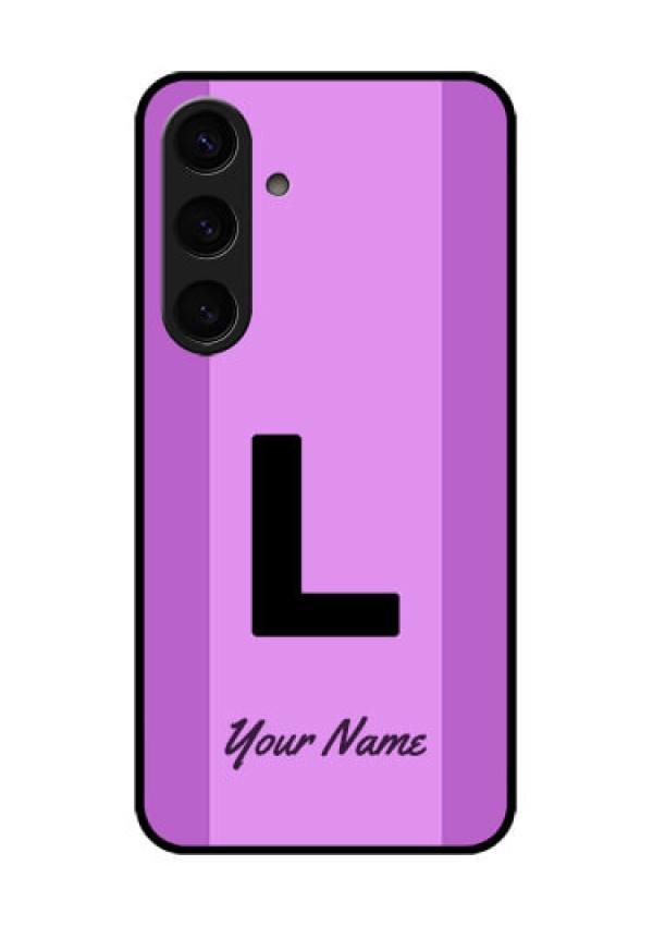 Samsung Galaxy S24 5G Custom Glass Phone Case - Tricolor Custom Text Design