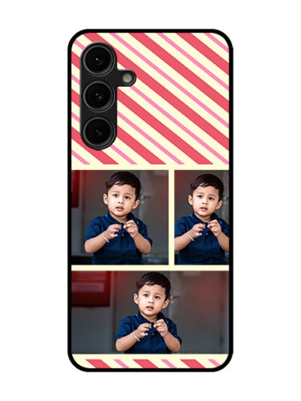 Custom Galaxy S24 FE 5G Custom Glass Phone Case - Picture Upload Mobile Case Design