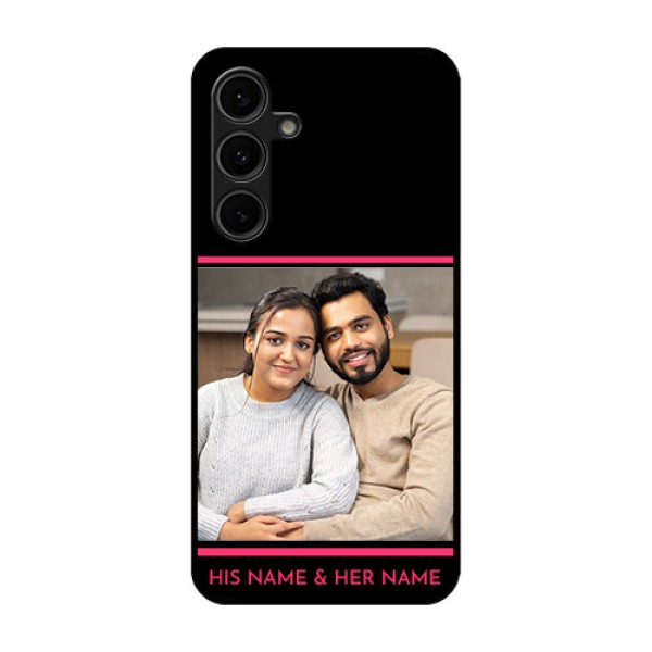 Galaxy S24 FE 5G Custom Glass Phone Case - With Add Text Design