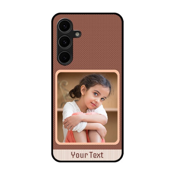 Galaxy S24 FE 5G Custom Glass Phone Case - Simple Pic Upload Design Galaxy S24 FE 5G Custom Glass Phone Case - Simple Pic Upload Design