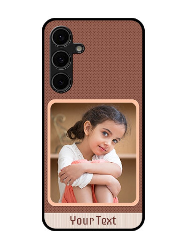 Custom Galaxy S24 FE 5G Custom Glass Phone Case - Simple Pic Upload Design