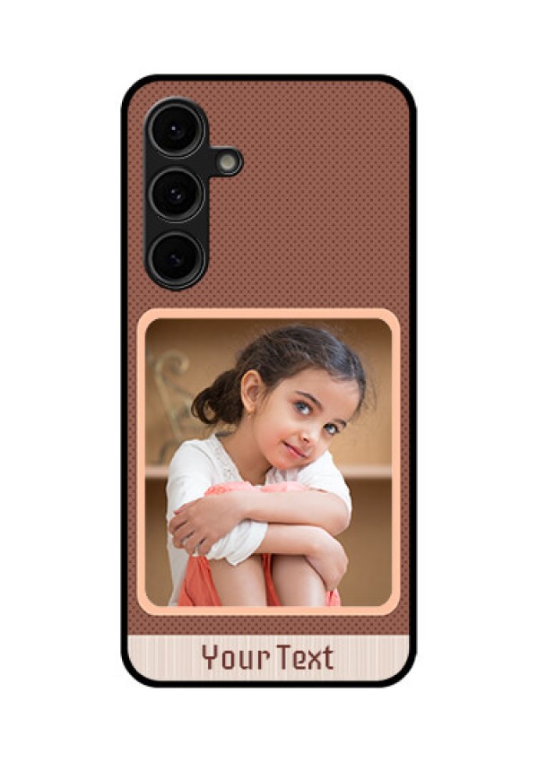 Galaxy S24 FE 5G Custom Glass Phone Case - Simple Pic Upload Design