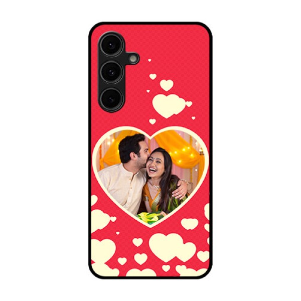 Galaxy S24 FE 5G Custom Glass Phone Case - Love Symbols Phone Cover Design