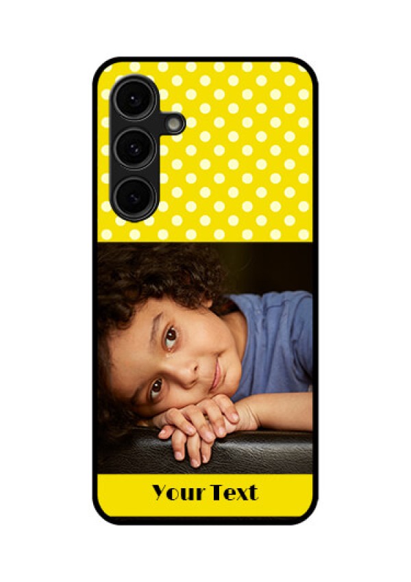 Galaxy S24 FE 5G Custom Glass Phone Case - Bright Yellow Case Design