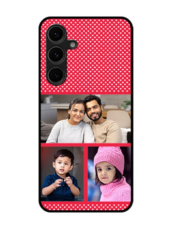 Custom Galaxy S24 FE 5G Custom Glass Phone Case - Bulk Photo Upload Design