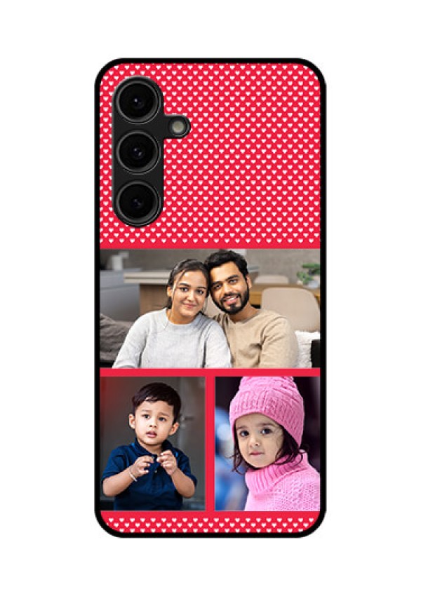 Galaxy S24 FE 5G Custom Glass Phone Case - Bulk Photo Upload Design