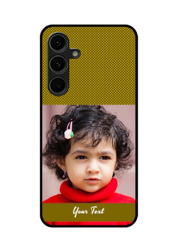 Galaxy S24 FE 5G Custom Glass Phone Case - Simple Green Color Design