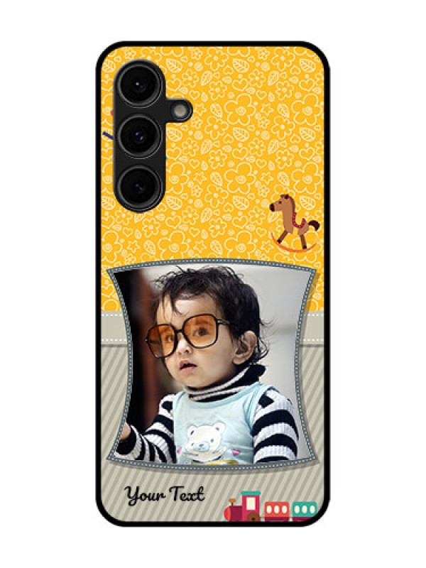Custom Galaxy S24 FE 5G Custom Glass Phone Case - Baby Picture Upload Design