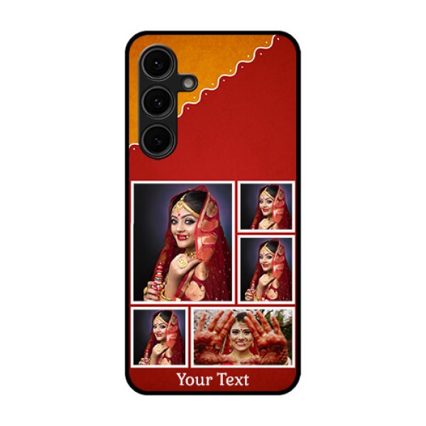 Galaxy S24 FE 5G Custom Glass Phone Case - Wedding Pic Upload Design Galaxy S24 FE 5G Custom Glass Phone Case - Wedding Pic Upload Design